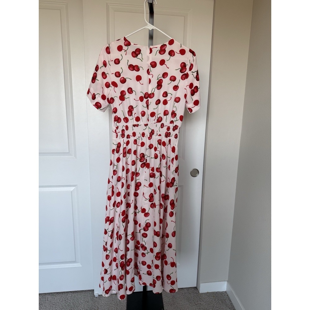 Essentiel Antwerp cherry print midi dress Size 36 US S - Picture 4 of 5